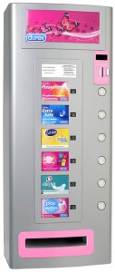 6 Column Silver Condom Vending Machine